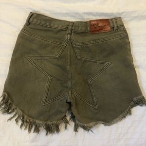 One teaspoon star jean shorts